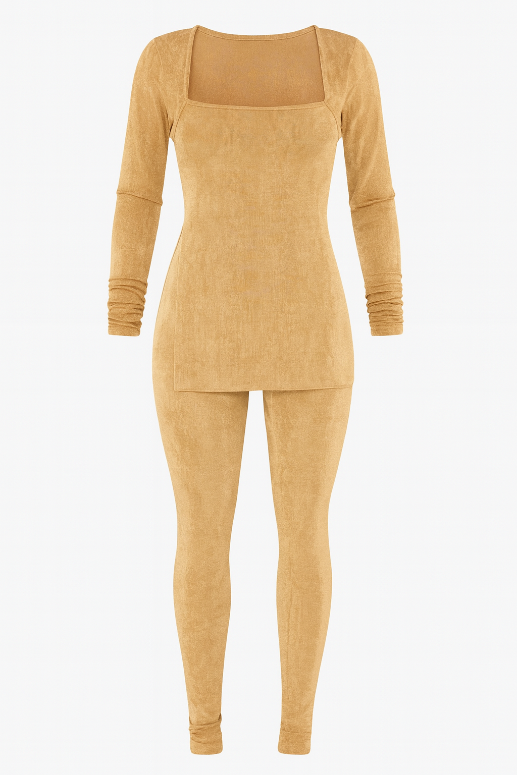 Zammi LONG SLEEVE TOP WITH MATCHING LEGGINGS SET in Black - Product Image